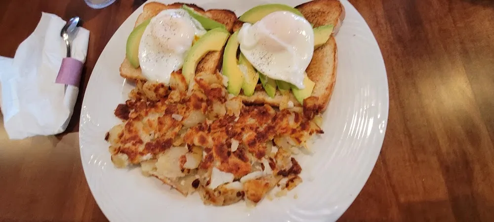 The Chris Avocado Toast and Home Fries